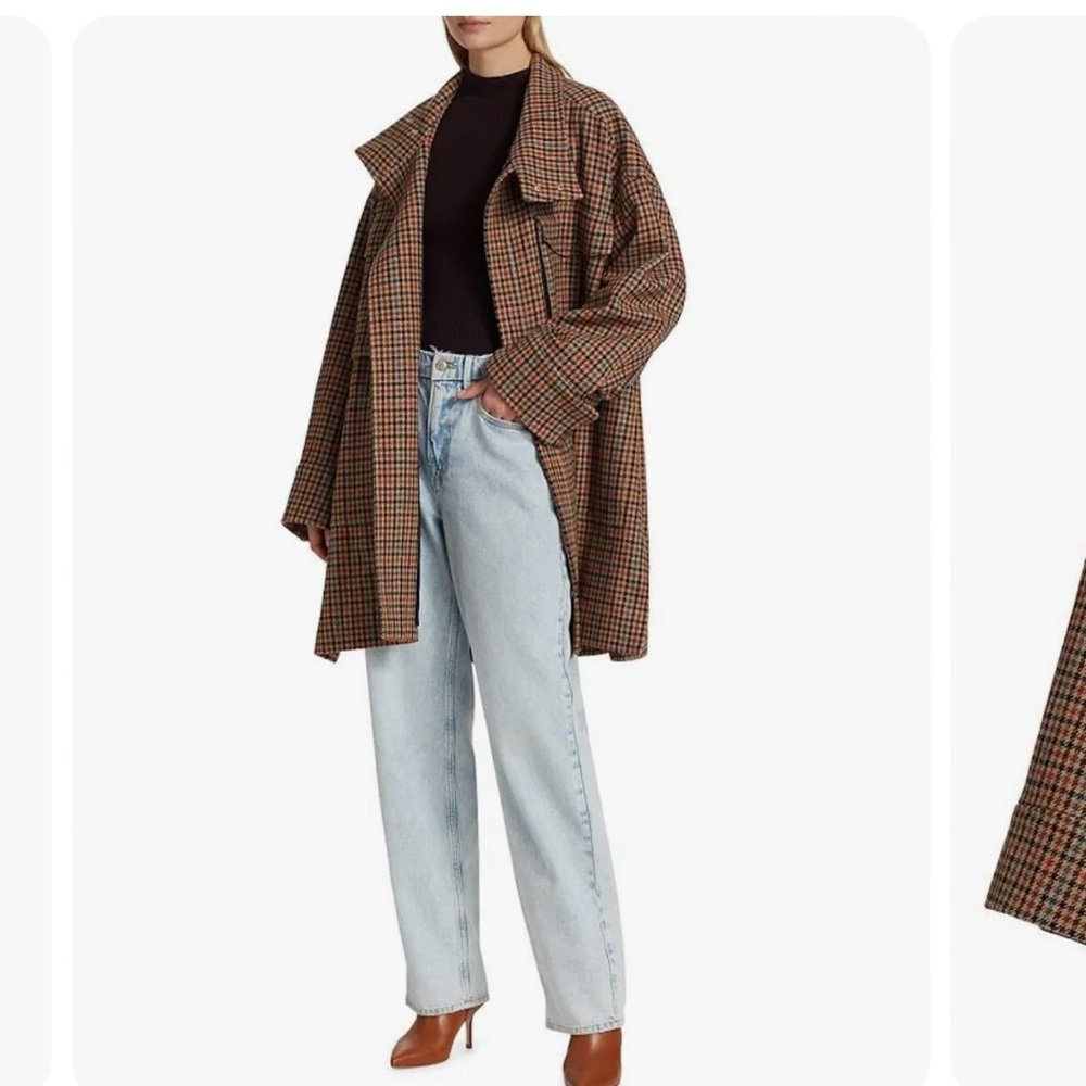 A.L.C. Oversized houndstooth jacket